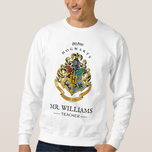 Harry Potter Teacher  Hogwarts Crest _ Full Color Sweatshirt