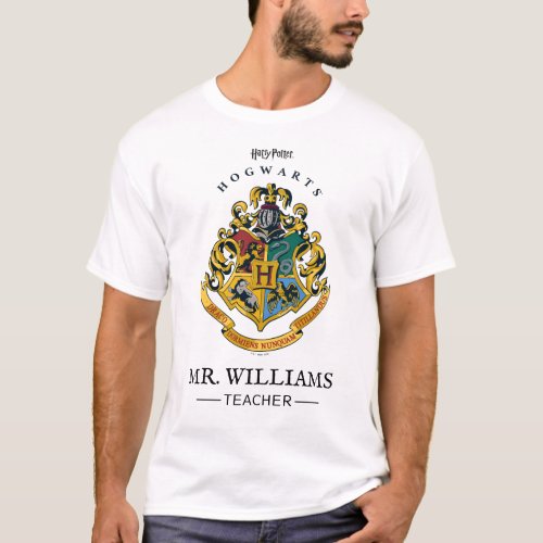 Harry Potter Teacher  Hogwarts Crest _ Full Color T_Shirt