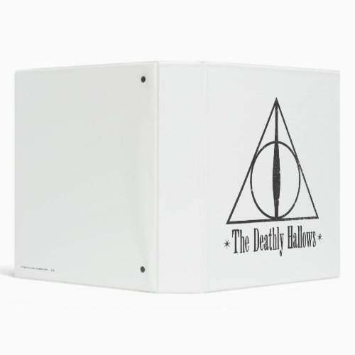 Harry Potter  The Deathly Hallows Emblem 3 Ring Binder