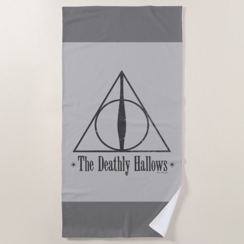 Harry Potter  The Deathly Hallows Emblem Beach Towel