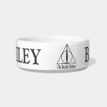 Harry Potter | The Deathly Hallows Emblem Bowl<br><div class="desc">Become the unstoppable master of death with The Deathly Hallows. The Elder Wand, Resurrection Stone and Invisibility Cloak make up the Deathly Hallows symbol you see before you. A powerful tale from Beadle the Bard of adventure'and greed. From the world of Harry Potter and the mind of J.K. Rowling, this...</div>