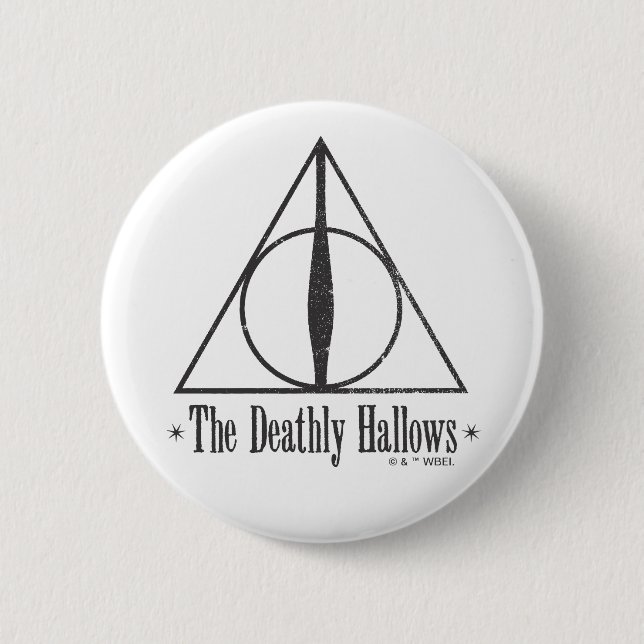 Harry Potter | The Deathly Hallows Emblem Pinback Button (Front)