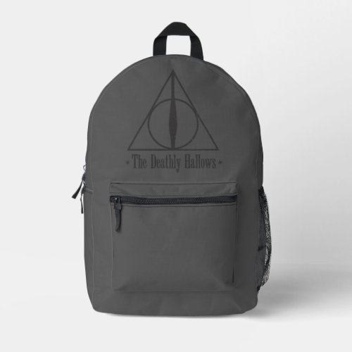 Harry Potter  The Deathly Hallows Emblem Printed Backpack