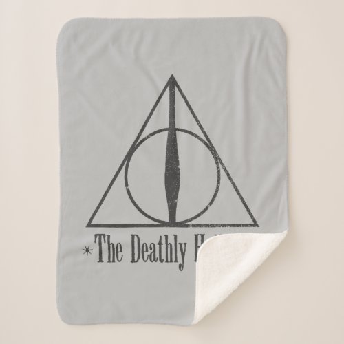 Harry Potter  The Deathly Hallows Emblem Sherpa Blanket