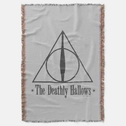 Harry Potter  The Deathly Hallows Emblem Throw Blanket