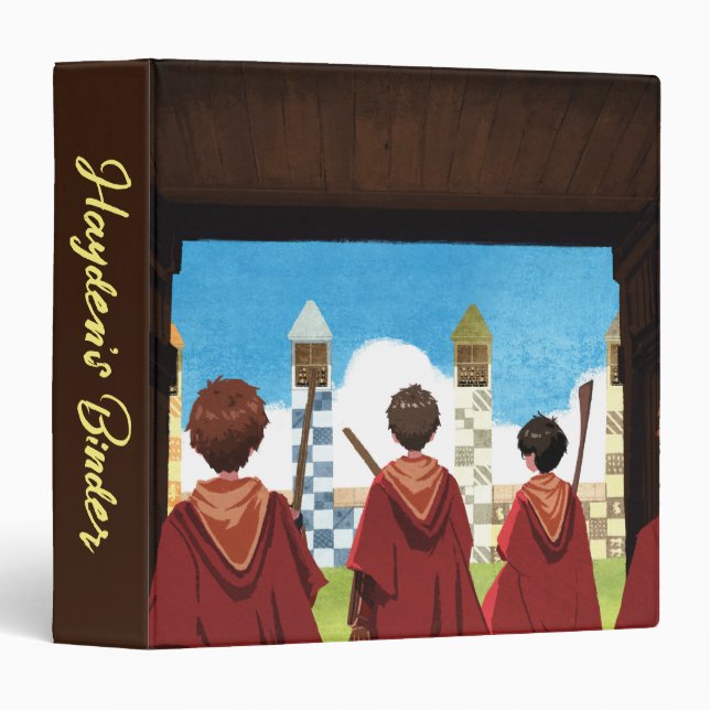 HARRY POTTER™ & the GRYFFINDOR™ QUIDDITCH™ Team 3 Ring Binder (Front/Spine)