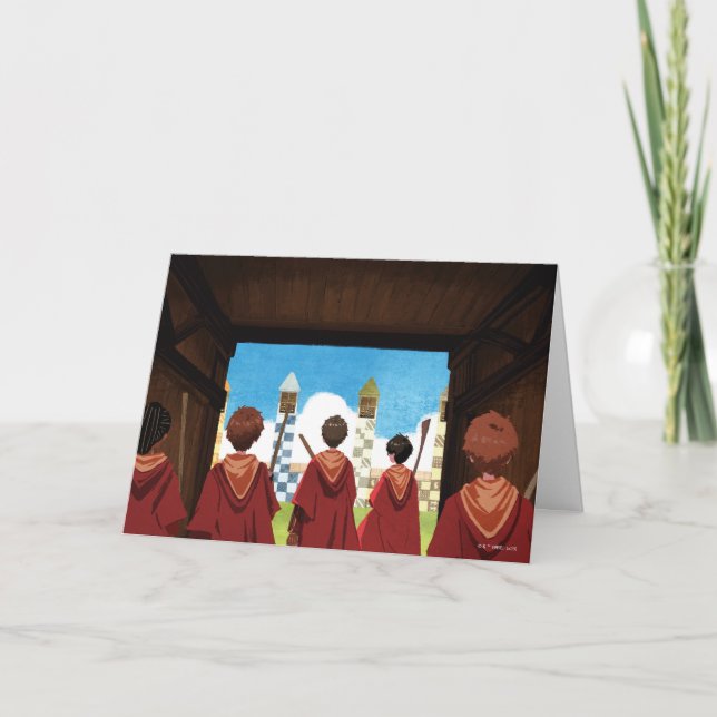 HARRY POTTER™ & the GRYFFINDOR™ QUIDDITCH™ Team Card (Front)