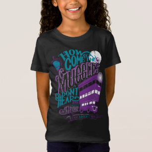 Harry Potter   The Knight Bus Typography Graphic T-Shirt