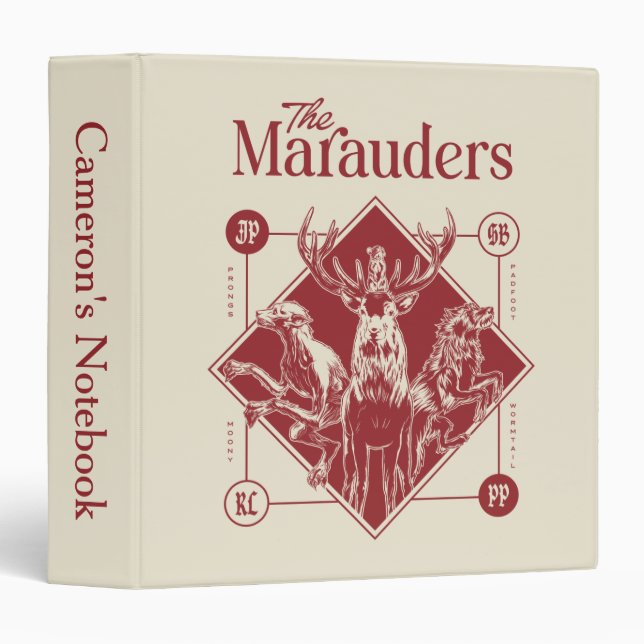 HARRY POTTER™ The Marauders Animagus Graphic 3 Ring Binder (Front/Spine)
