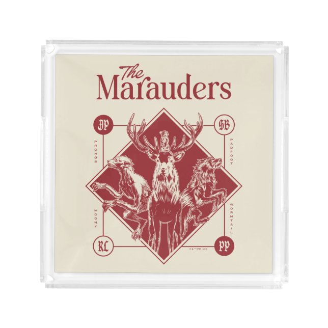 HARRY POTTER™ The Marauders Animagus Graphic Acrylic Tray (Front)