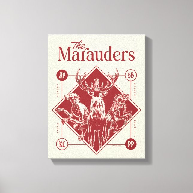HARRY POTTER™ The Marauders Animagus Graphic Canvas Print (Front)