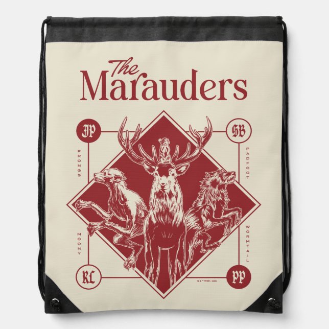 HARRY POTTER™ The Marauders Animagus Graphic Drawstring Bag (Front)