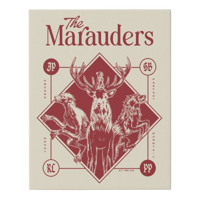 HARRY POTTER™ The Marauders Animagus Graphic Faux Canvas Print (Front)