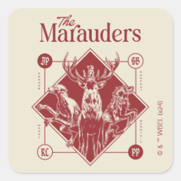 HARRY POTTER™ The Marauders Animagus Graphic Square Sticker