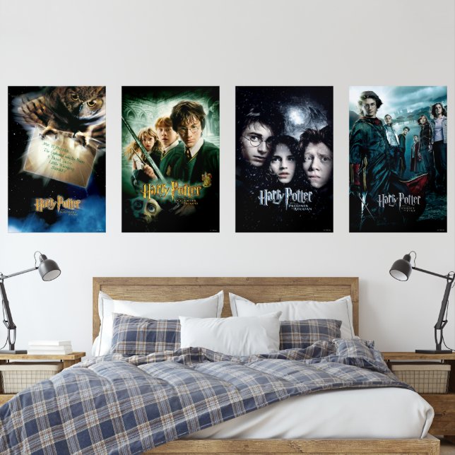 HARRY POTTER™ Theatrical Posters 1-4 Wall Art Sets (Bedroom)