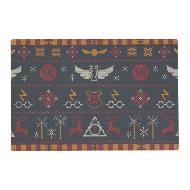 HARRY POTTER™ Themed Cross-Stitch Pattern Placemat (Front)