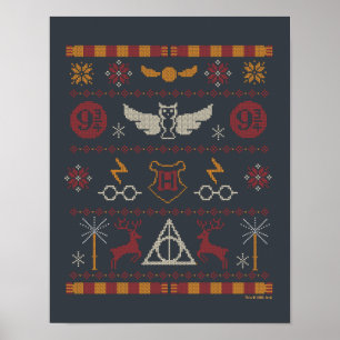 HARRY POTTER™ Themed Cross-Stitch Pattern Poster