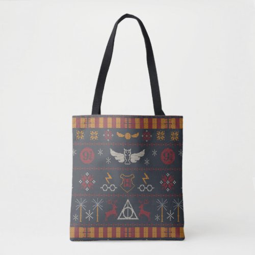 HARRY POTTER Themed Cross_Stitch Pattern Tote Bag