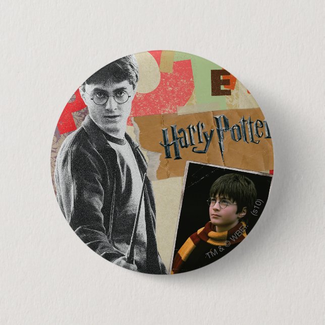 Harry Potter Then and Now Button (Front)