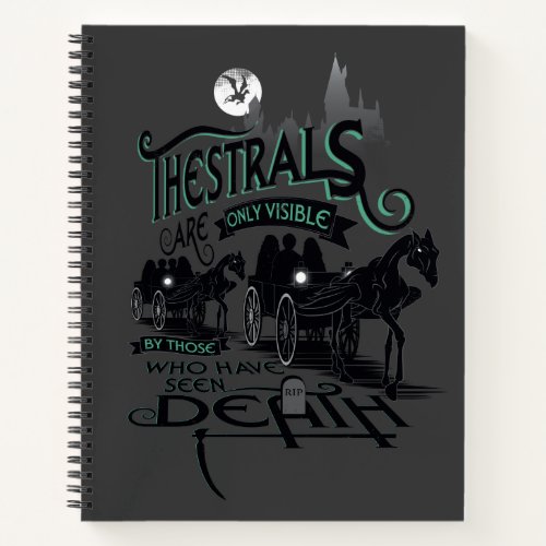 Harry Potter  Thestrals Typography Graphic Notebook