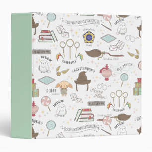 HARRY POTTER™ Tiny Magic Pattern 3 Ring Binder