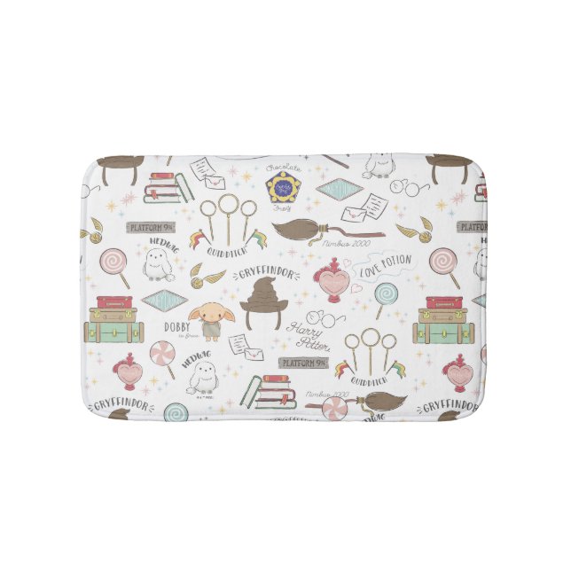 HARRY POTTER™ Tiny Magic Pattern Bath Mat (Front)