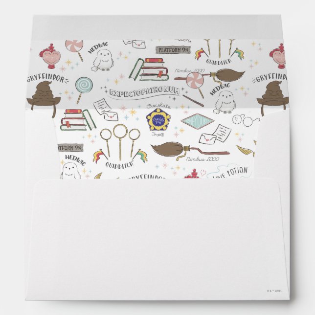 HARRY POTTER™ Tiny Magic Pattern Envelope (Back (Bottom))