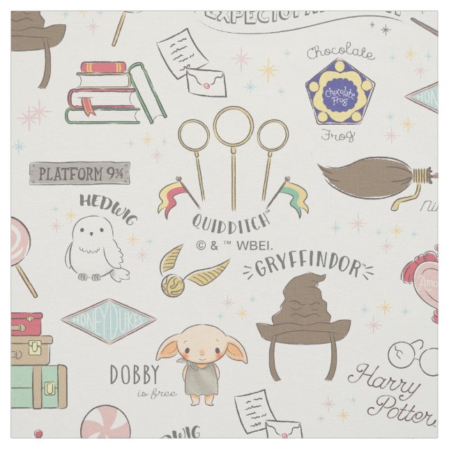HARRY POTTER™ Tiny Magic Pattern Fabric (Swatch)