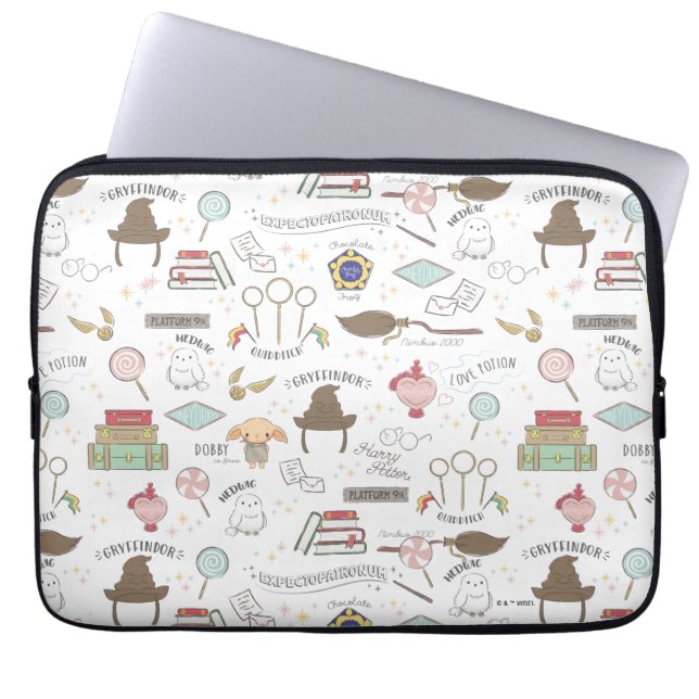 HARRY POTTER™ Tiny Magic Pattern Laptop Sleeve (Front)