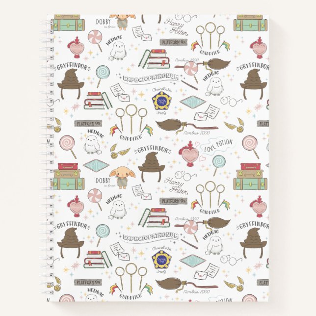 HARRY POTTER™ Tiny Magic Pattern Notebook (Front)