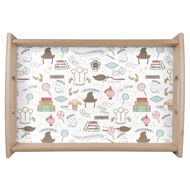 HARRY POTTER™ Tiny Magic Pattern Serving Tray (Front)