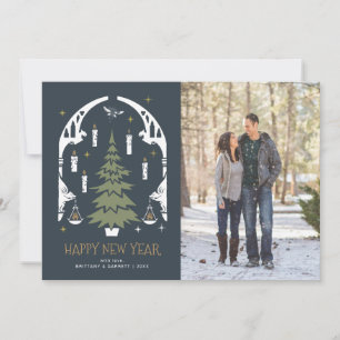 HARRY POTTER™ Tree - Happy New Year - Photo Holiday Card