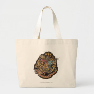 Harry Potter Vintage Hogwarts Crest Large Tote Bag