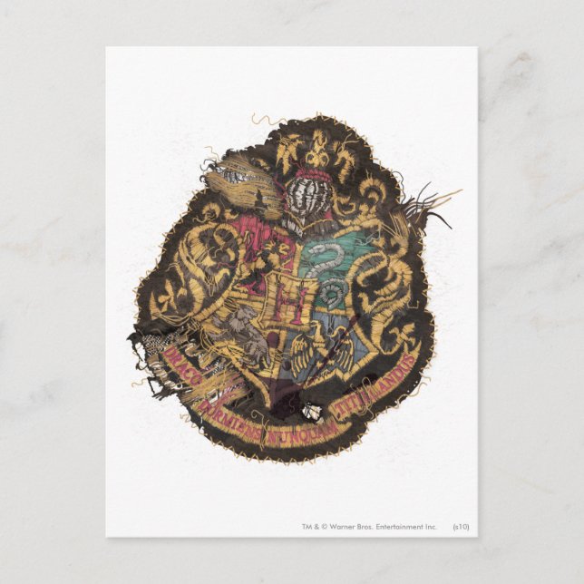 Harry Potter | Vintage Hogwarts Crest Postcard (Front)