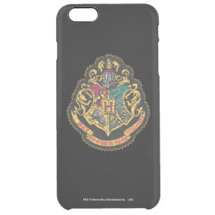 Harry Potter   Vintage Hogwarts Crest Clear iPhone 6 Plus Case