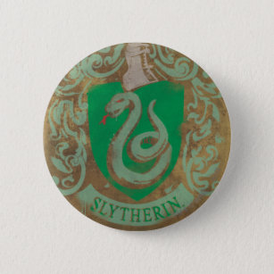 Harry Potter   Vintage Slytherin Pinback Button