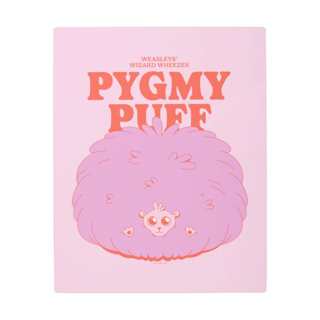 HARRY POTTER™ | Weasley's Wizard Pygmy Puff Metal Print (Front)