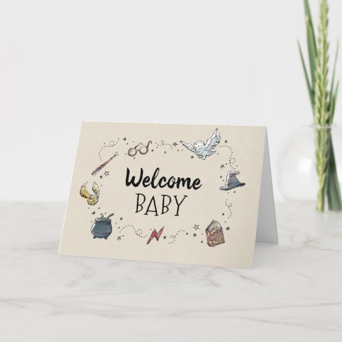 HARRY POTTER Welcome Baby Congratulations Card