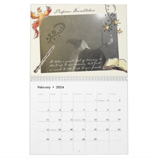 HARRY POTTER&trade; | Welcome To Hogwarts&trade; Calendar | Zazzle