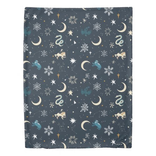 Harry Potter  Winter Constellation Pattern Duvet Cover