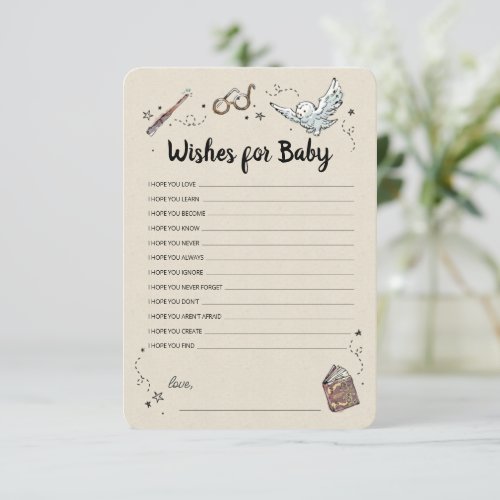 Harry Potter _ Wishes for Baby Invitation