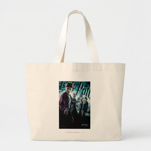 Harry Potter With Dumbledore Ron and Hermione 1 Large Tote Bag