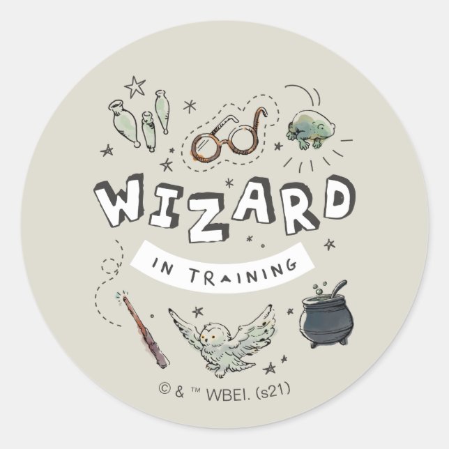 HARRY POTTER™ | Wizard in Training Classic Round Sticker (Front)