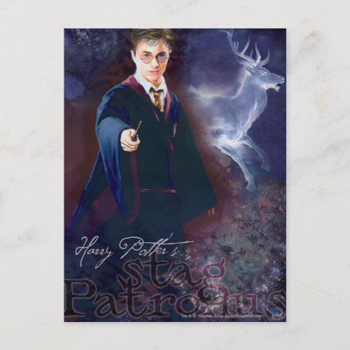 Harry Potters Stag Patronus Postcard