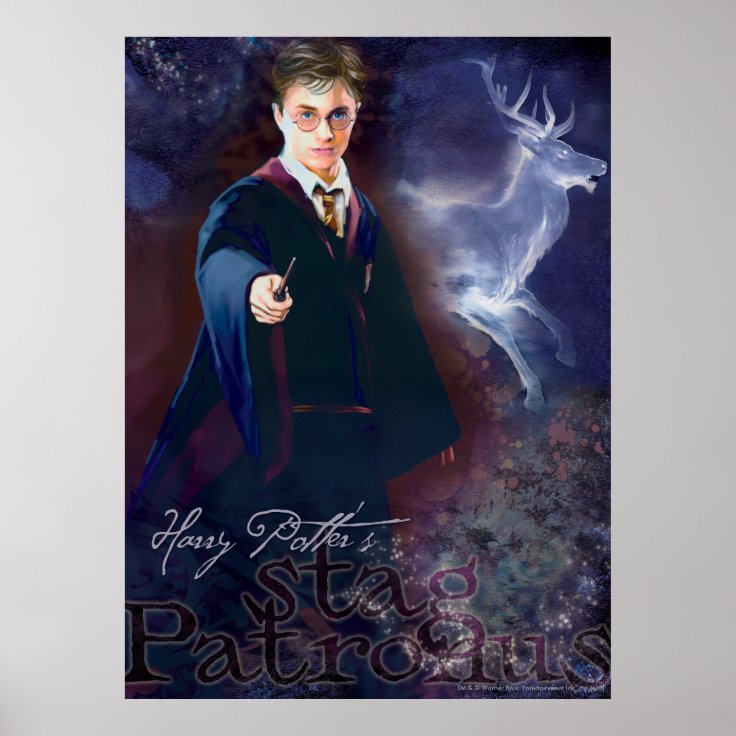 Harry Potter's Stag Patronus Poster | Zazzle