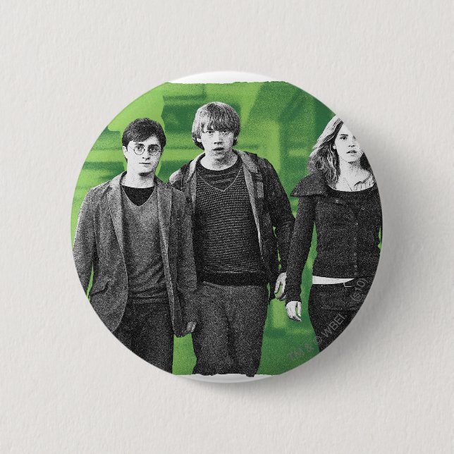 Harry, Ron, and Hermione 1 Pinback Button (Front)