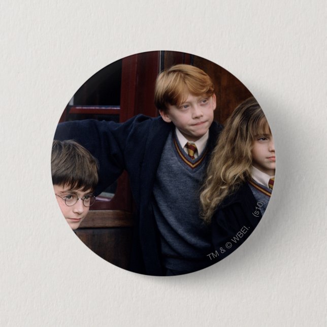 Harry, Ron, and Hermione Button (Front)
