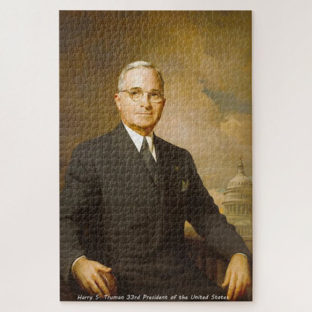 Harry S. Truman 33rd President Jigsaw Puzzle (Vertical)