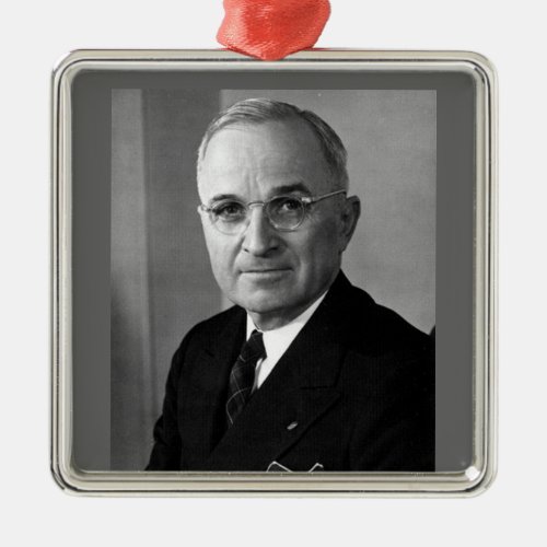 Harry S Truman 33rd President Metal Ornament