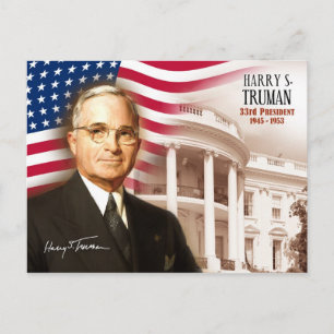Harry S. Truman - 33rd President of the U.S. Postcard